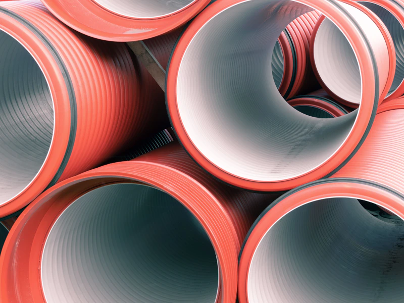U-PVC sewer pipe with rubber-ring joint